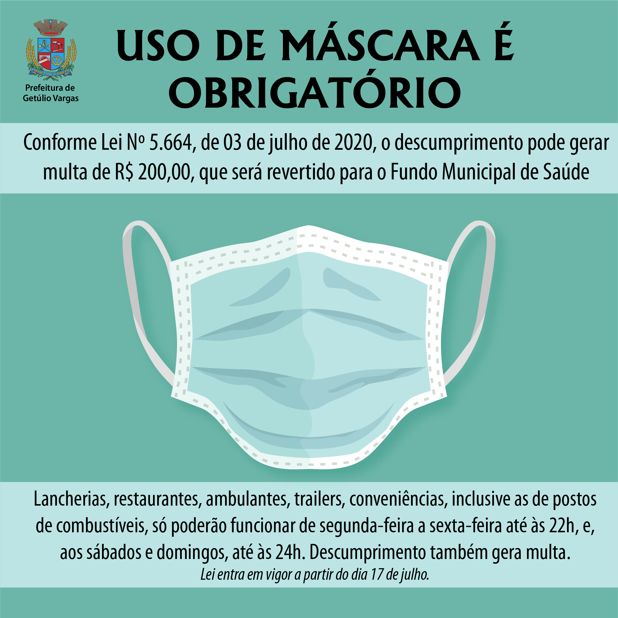 Multa para quem não usa máscara -
