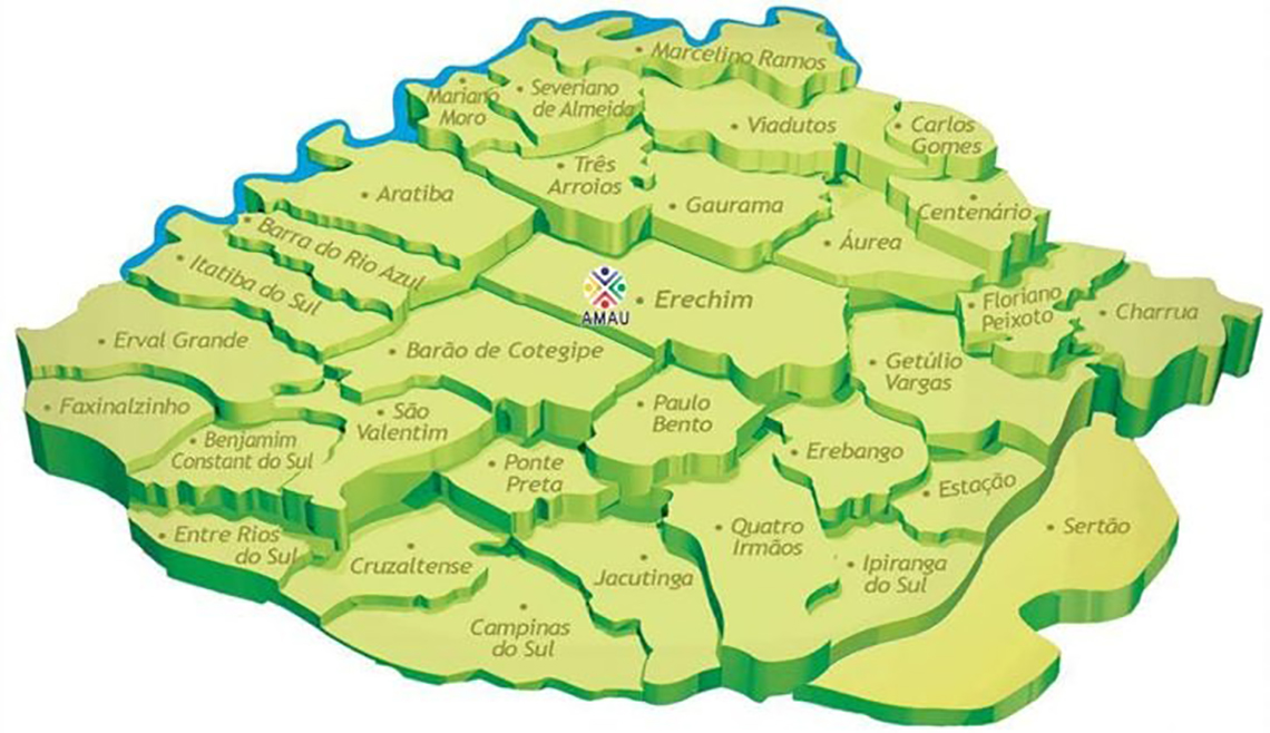 Mapa da Amau