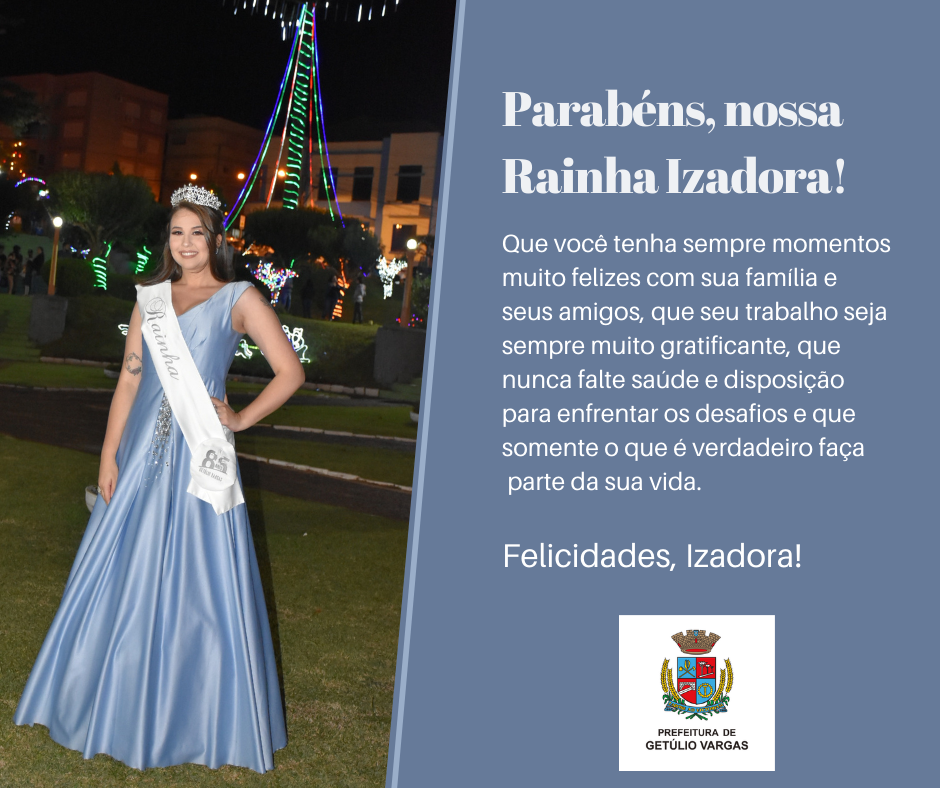 Parabéns Izadora