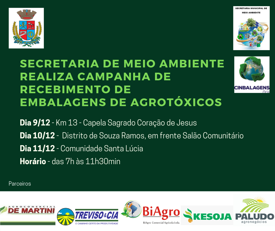 Recolhimento de embalagens agrotóxicas