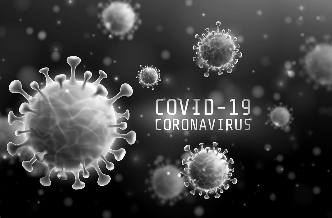 Vector of Coronavirus 2019-nCoV and Virus background with diseas
