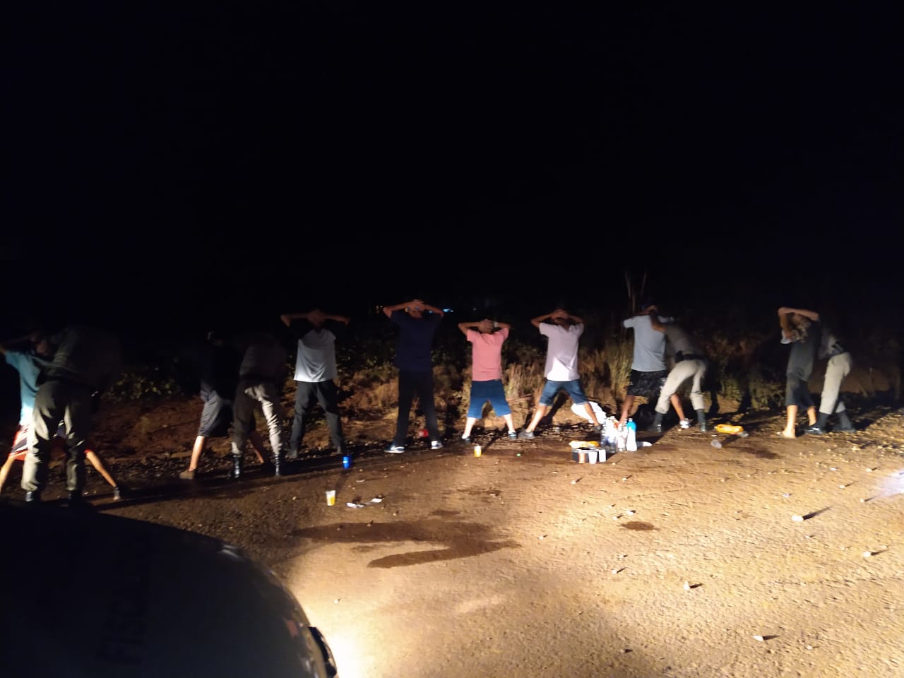 Aglomeração de pessoas no Bairro Santa Catarina