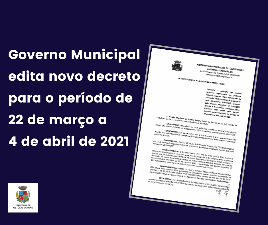 Novo decreto 21.03.2021