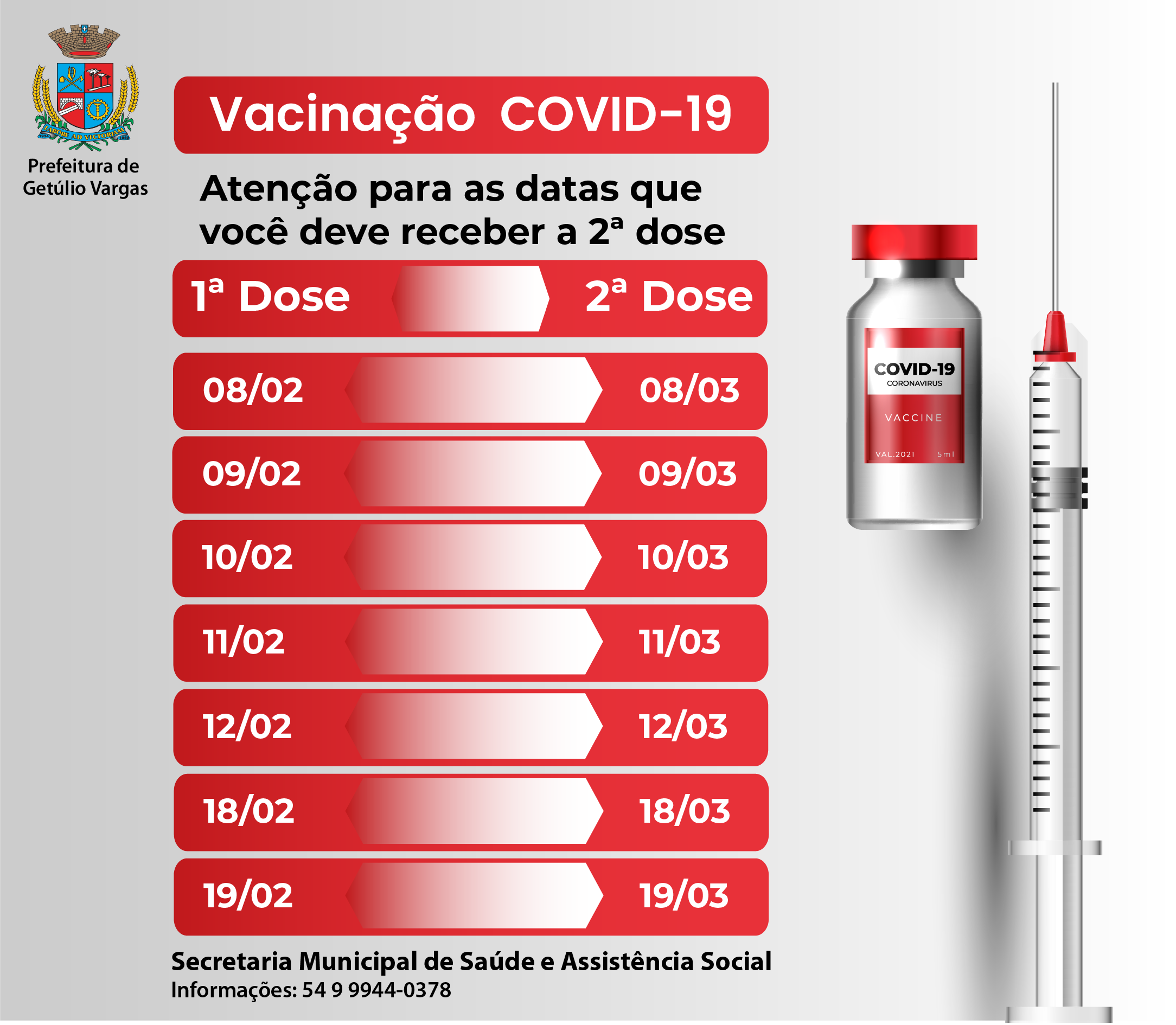 VAcinação 2ª dose