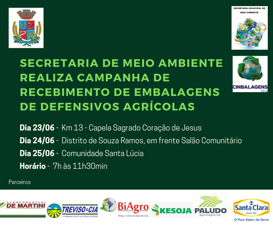 Recolhmento de Embalagens de Defensivos Agrícolas