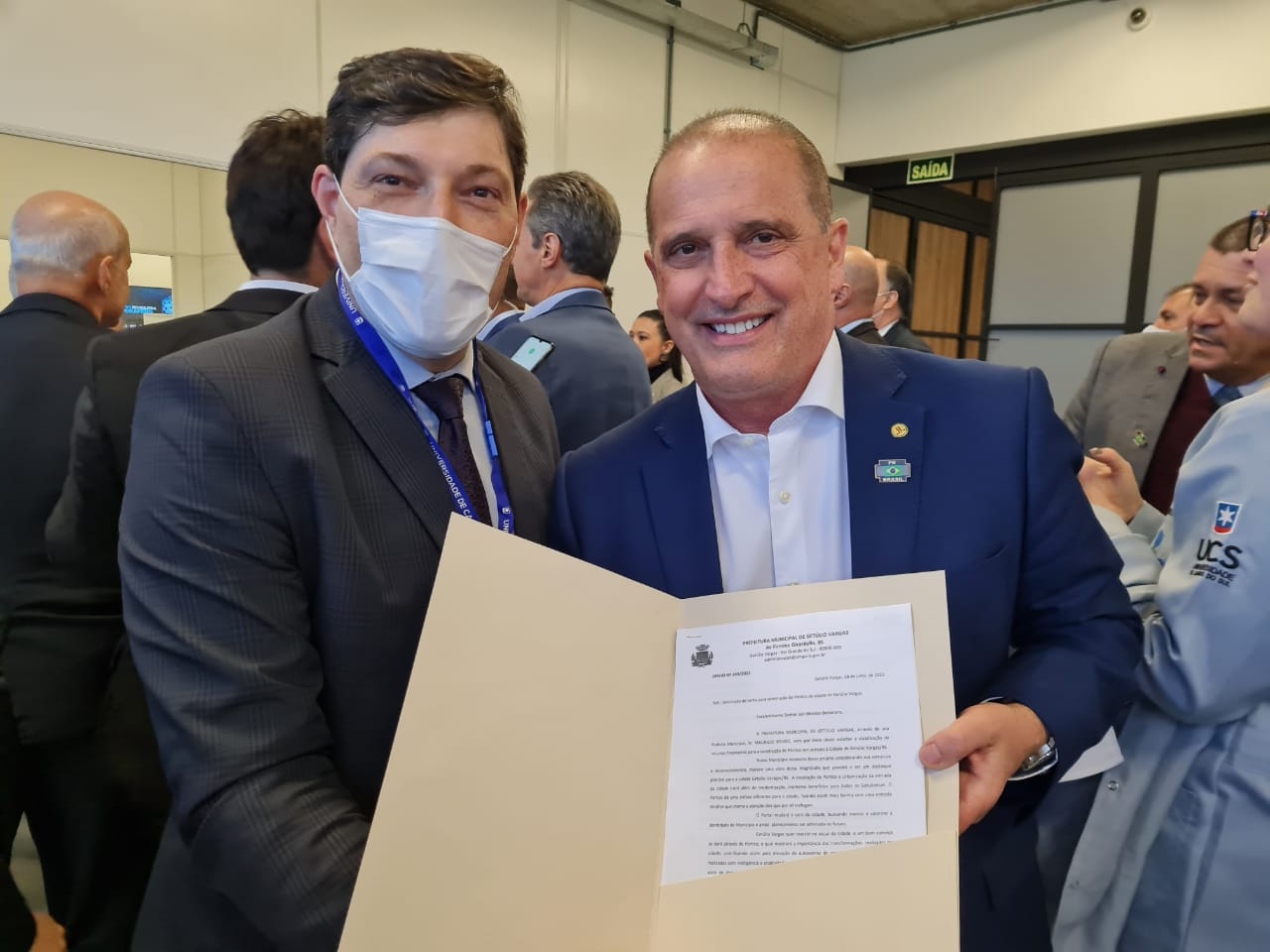 Onyx Lorenzoni recebe demanda de Getúlio Vargas