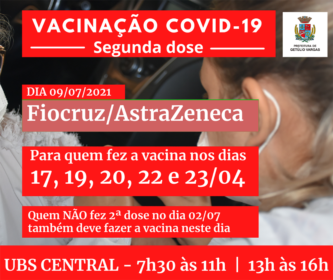 segunda dose dia 09.07 -