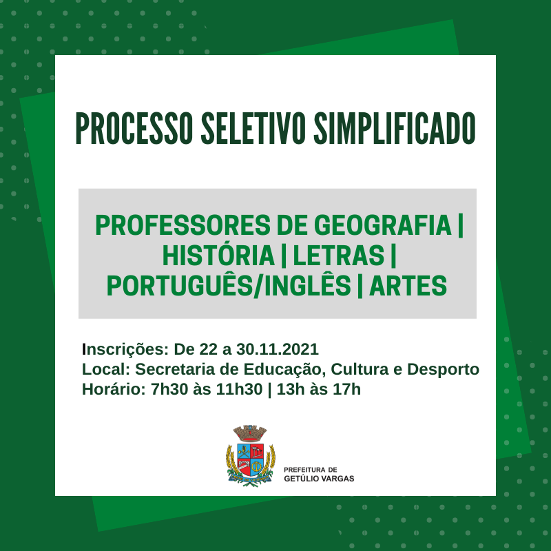 Processo seletivo simplificado