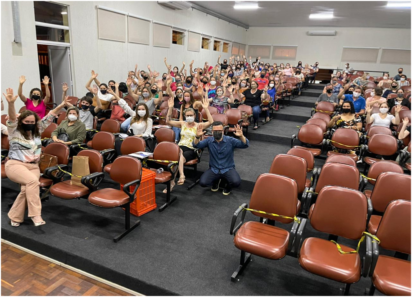 Público do 4º Encontro Pedagógico de Getúlio Vargas