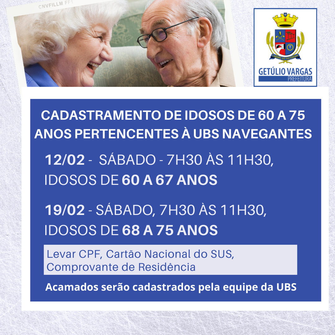 Cadastramento de idosos