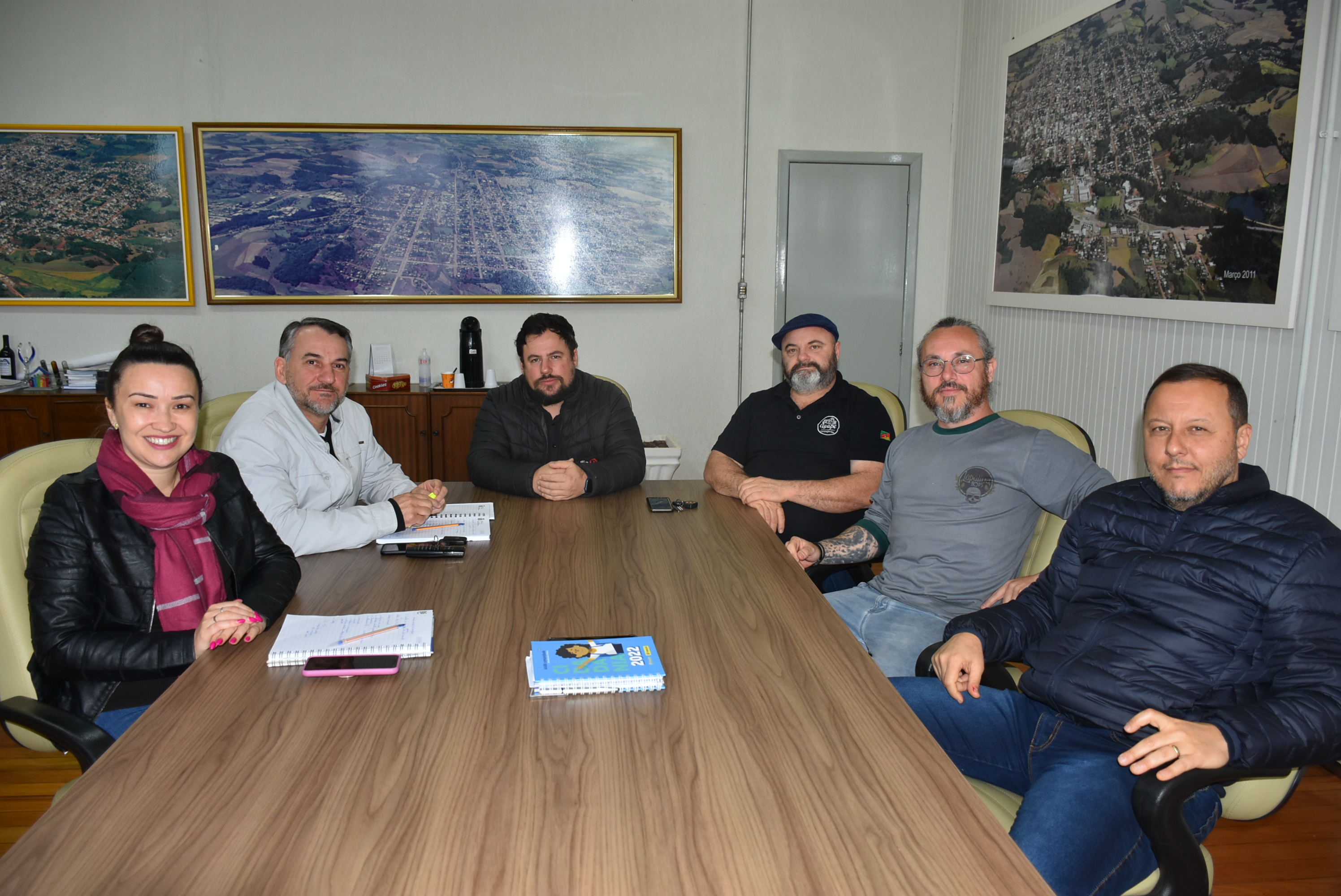 Reunião com o prefeito Mauricio Soligo