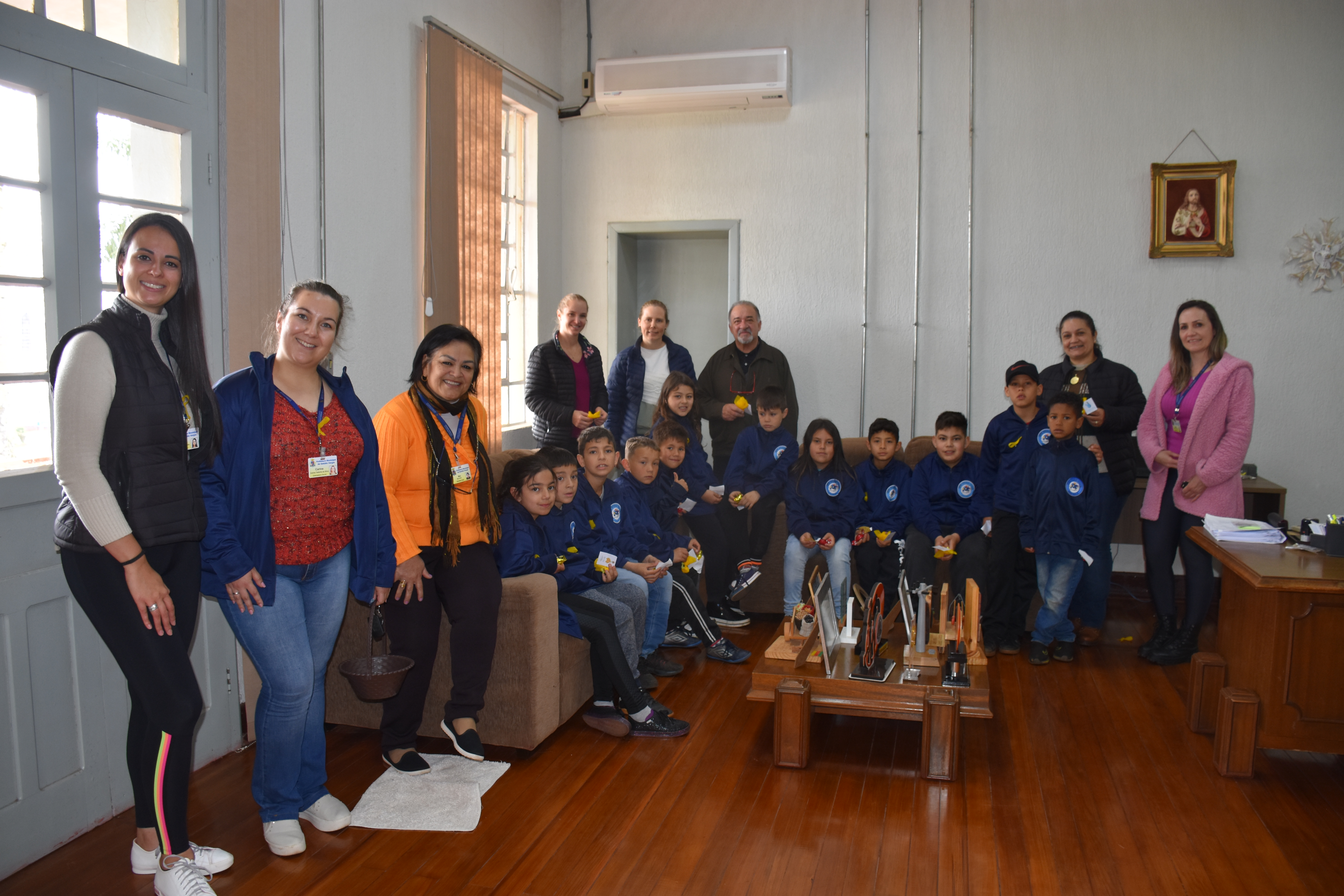 No Gabinete do Prefeito Mauricio Soligo
