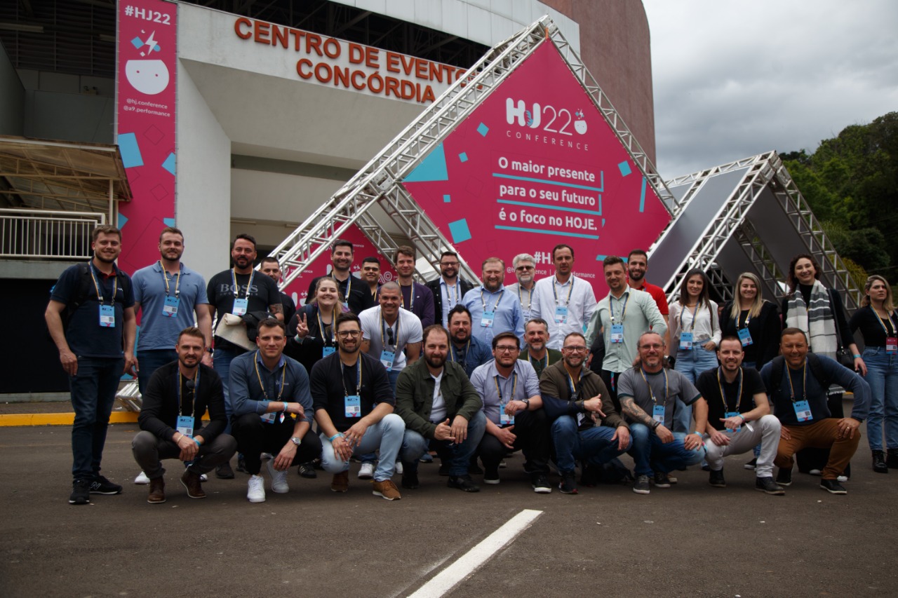 Grupo de empreendedores getulienses na HJ Conference