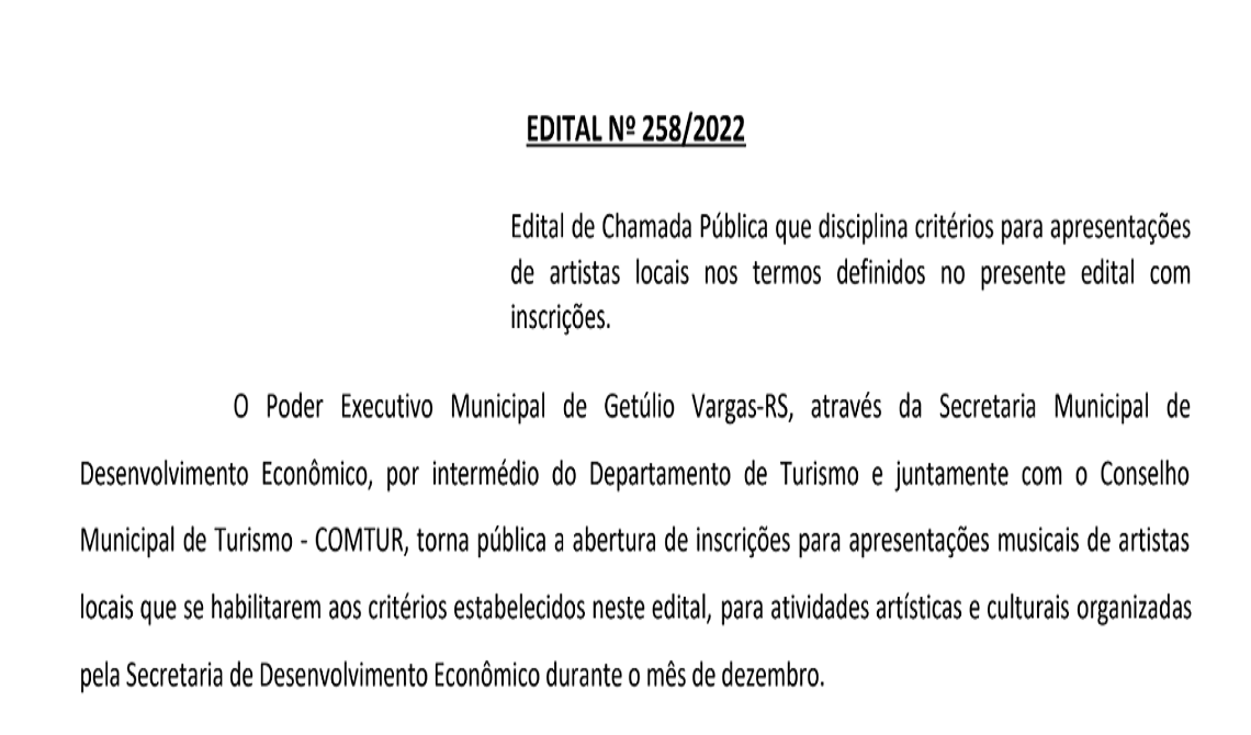 Edital 258