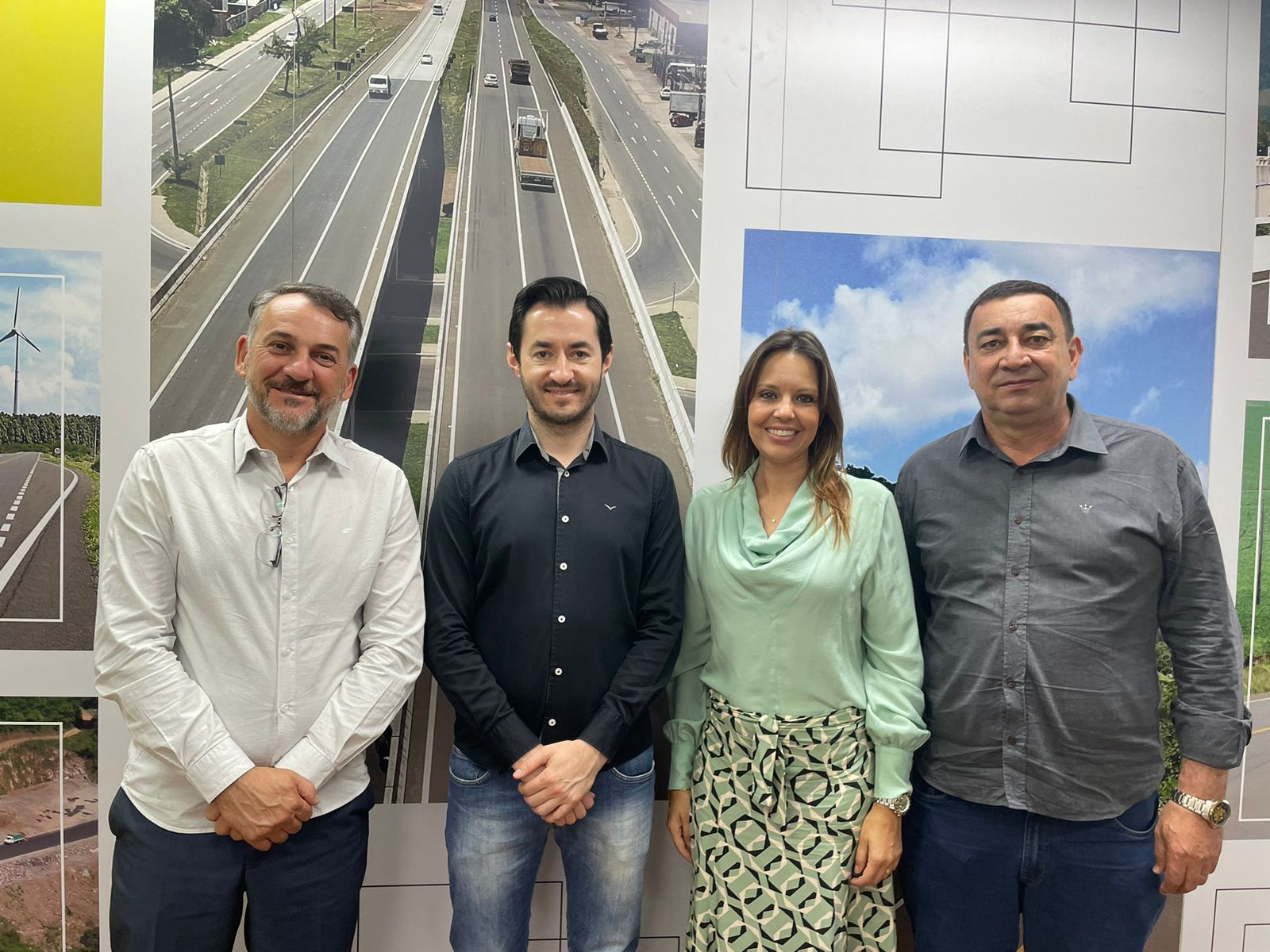 Prefeito Soligo, Luciano Faustino da Silva, Nadine Anflor e Sérgio Lima