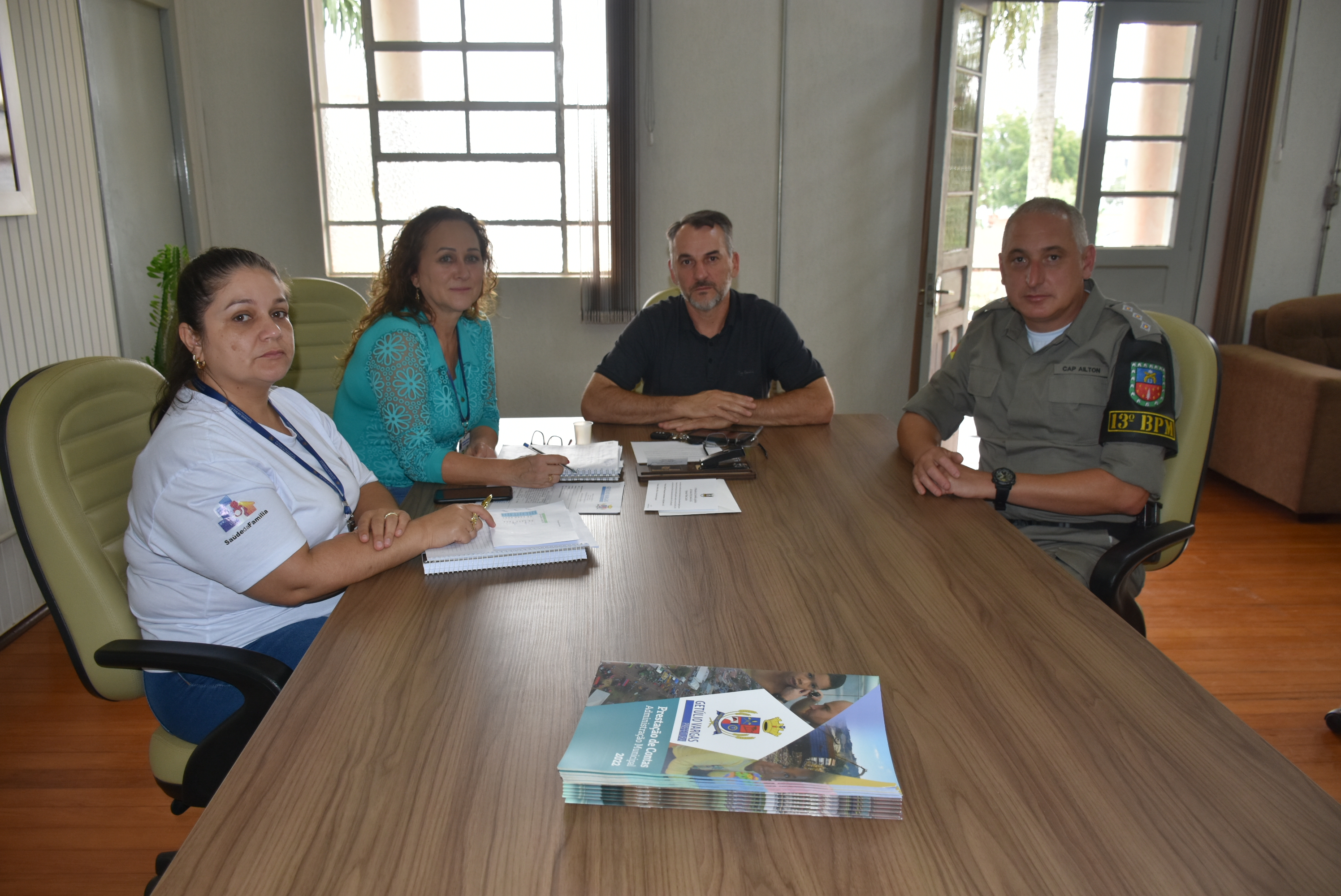 Capitão Ailton esteve no Gabinete do Prefeito Mauricio Soligo