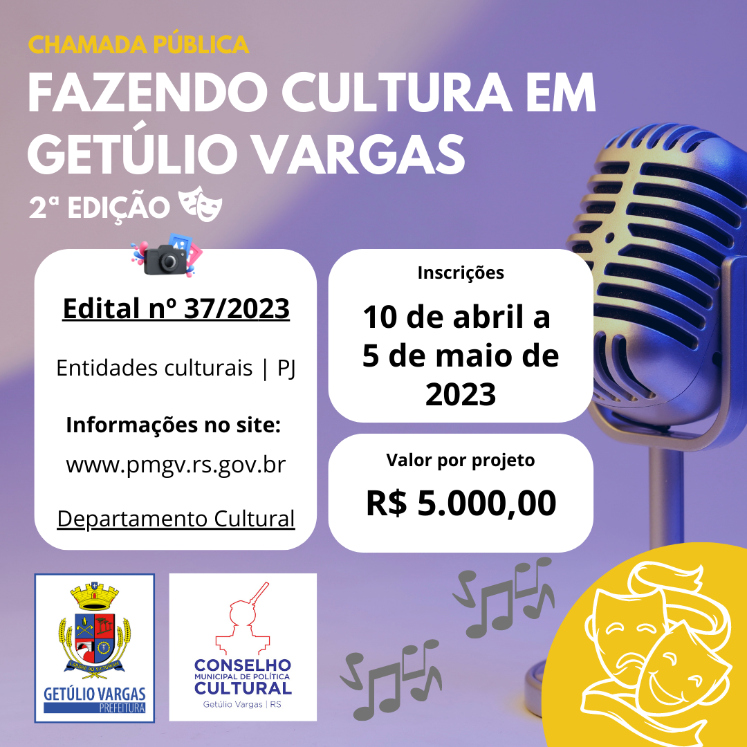 Chamada Pública Fazendo Cultura II