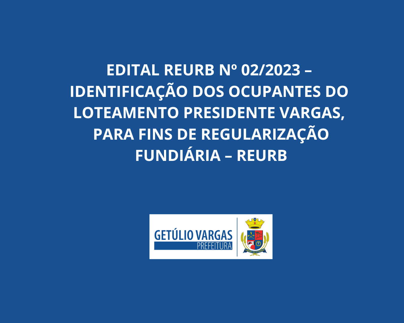 Edital reurb