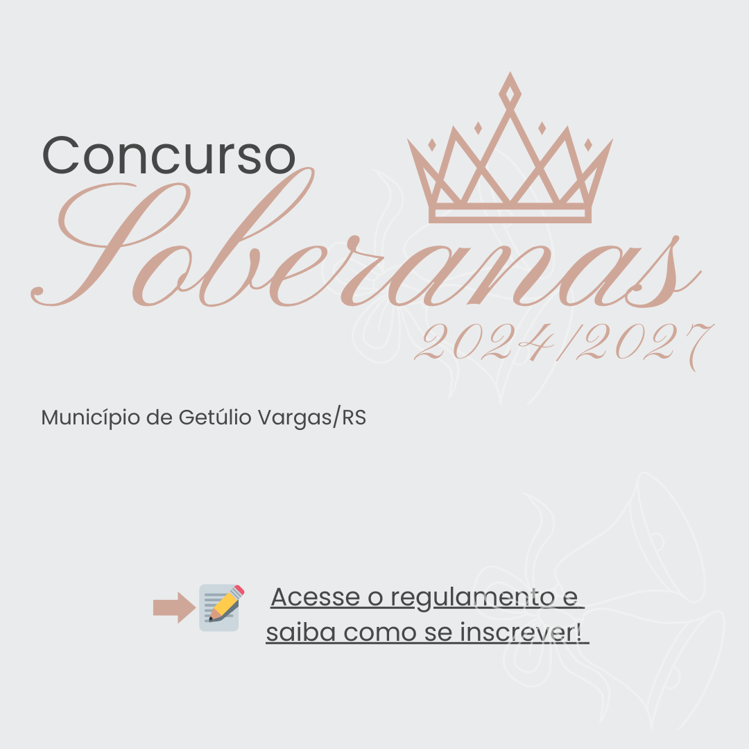 Card Concurso de Escolha das Soberanas