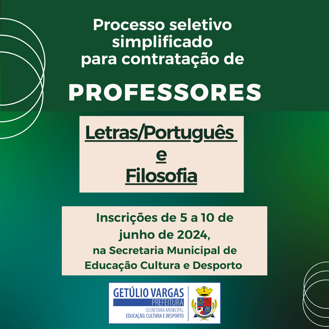 Processo seletivo Educação Física