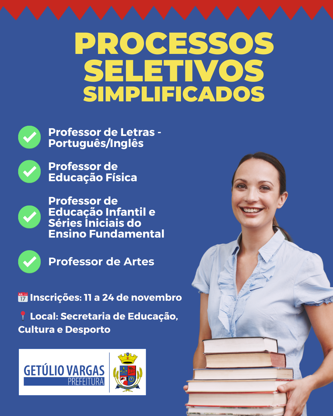 Processo Seletivo Simplificado Professores (1080 x 1350 px)