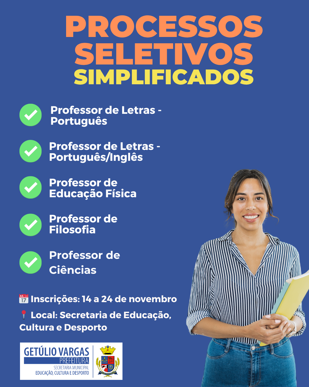 Processo Seletivo Simplificado Professores