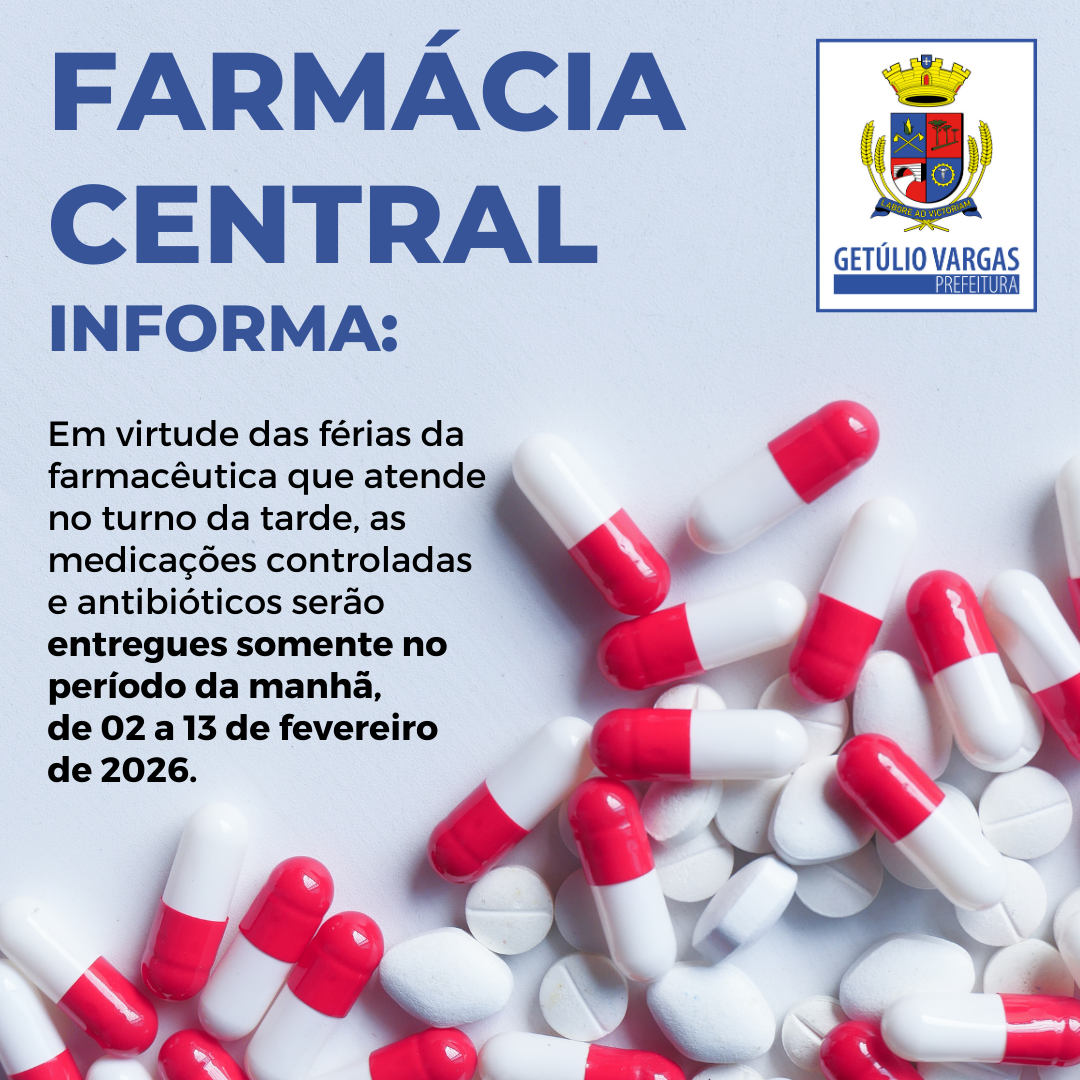 Farmácia central informa