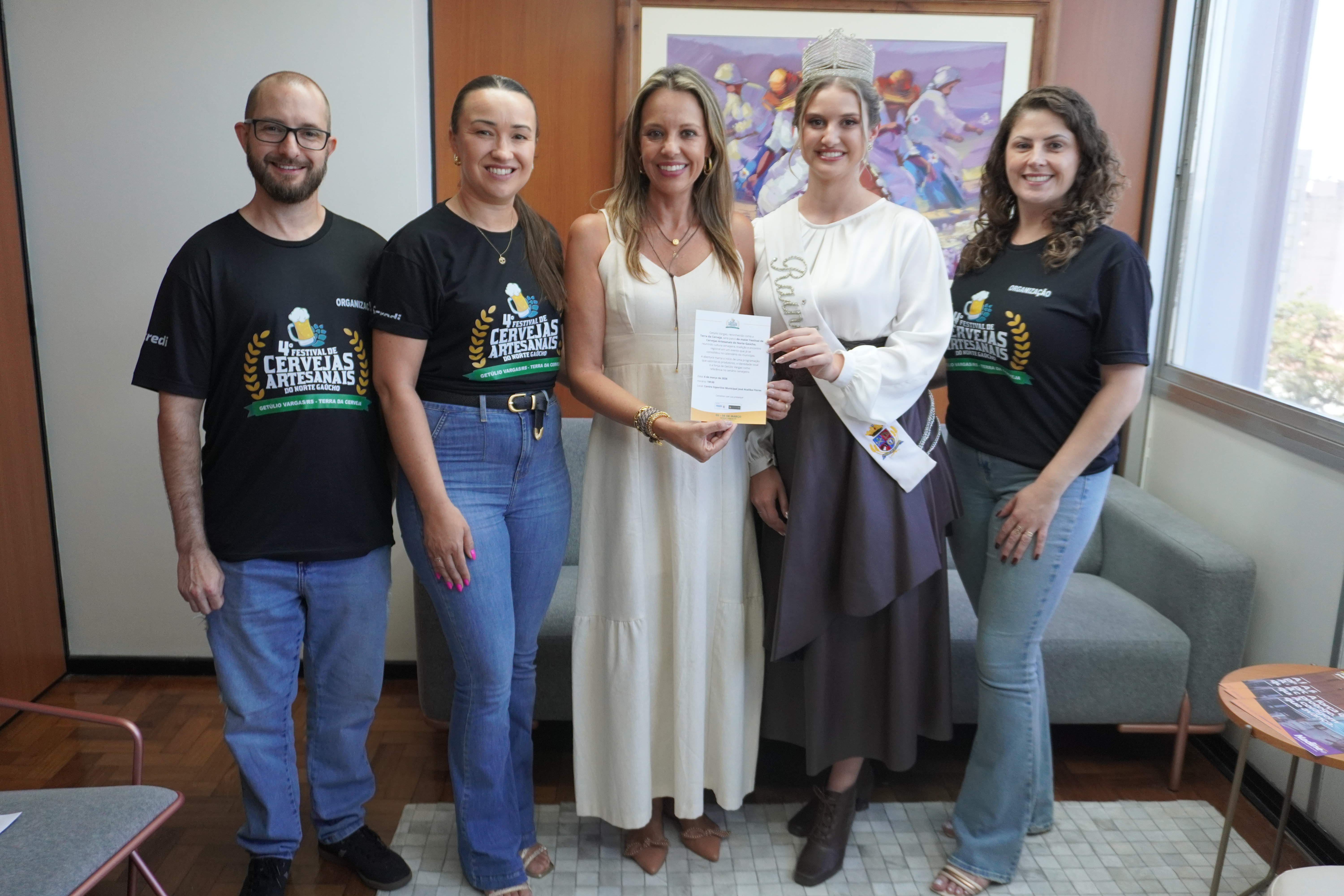 Comitiva de Getúlio Vargas mobiliza Capital para divulgar o 4º Festival de Cervejas Artesanais do Norte Gaúcho